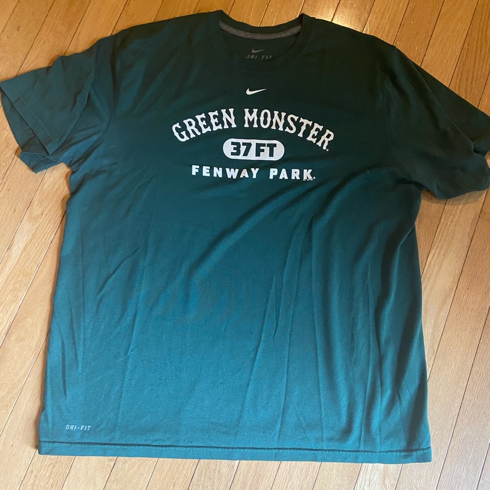 Nike dri fit green monster Red Sox shirt